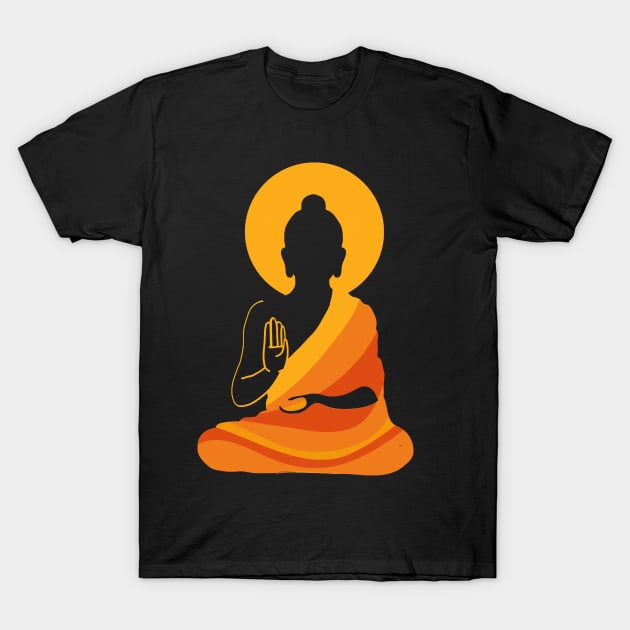 Buddha YingYang Zen Yoga Relax T-Shirt by JaydeMargulies